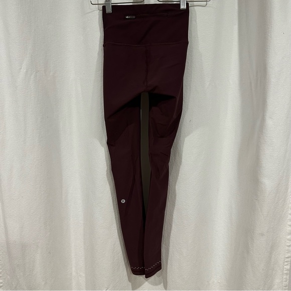 Lululemon Zoned In Tight Plum Shadow SZ 2 WAIST:10”/INSEAM:27”/RISE:9” - Picture 8 of 15